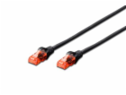 Digitus Patch Cable, CAT 6 UTP, AWG 26, měď, černý 2m