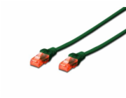 Digitus Patch Cable, CAT 6 UTP, AWG 26, měď, zelený 1m