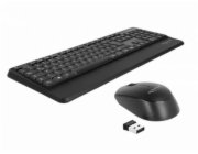 Delock - Klávesnice a sada myši - bezdrátový - 2.4 GHz - QWERTZ - německá - černá - maloobchod