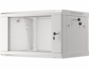 LANBERG 19 6U 600X450mm WF01-6406-10S Nástěnný rack 19 6U 600X450mm šedý flat pack