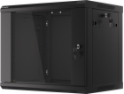 LANBERG Nástěnný rack 19 9U 600X450mm černý flat pack WF0...