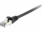 Equip Patchcord Cat 6a, SFTP, 0,25m, černý (606101)
