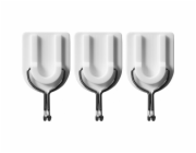 Háček samolepící výklopný 3 ks-nosnost max. 1,2 kg