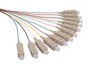 Pigtail 50/125 SCupc MM OM3 1,5m balení 12ks barvy