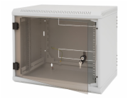 Nástěnný rack jednodílný 15U (š)600x(h)595 perf.dv