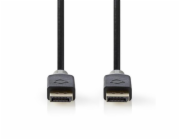 NEDIS DisplayPort 1.4 kabel/ DisplayPort zástrčka – DisplayPort zástrčka/ 8K/ antracitový/ box/ 2m