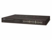 Planet GSW-2401 Switch 24x 10/100/1000, kov, rackmount, fanless