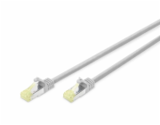 Digitus Patch kabel CAT 6A S / FTP, Cu, LSZH, testováno na úrovni komponent AWG 26, délka 3m, barva šedá