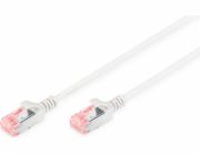 Digitus Tenký propojovací kabel U-FTP CAT 6 U-FTP, Cu, LSZH AWG 28/7, délka 1 m, barva šedá