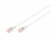 Digitus Tenký propojovací kabel U-FTP CAT 6 U-FTP, Cu, LSZH AWG 28/7, délka 10 m, barva šedá