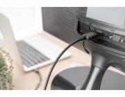 Digitus USB-C - HDMI kabelový adaptér, 1,8 m 4K/30 Hz, černý, kovový kryt
