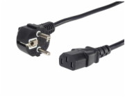Kabel síťový PremiumCord 230V k počítači 0.5m 