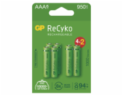 Nabíjecí baterie GP ReCyko 950 AAA (HR03), 6 ks