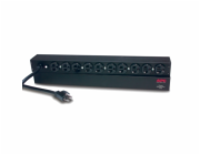 APC Basic Rack-Mount PDU - Pásek na rozvod silnoproudu (k montáži na regál) - AC 120 V - 2.4 kW - vstup: NEMA 5-20 - výstupní konektory: 10 (NEMA 5-20) - 1U - 19" - 3.7 m kabel - černá - pro P/N: SMTL