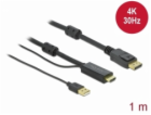 Delock - Kabel video/audio - HDMI, USB (pouze napájení) s...