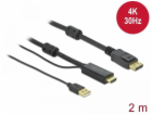 Delock - Kabel video/audio - HDMI, USB (pouze napájení) s...