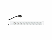Schrack panel PDU 2 m IU070110 Napájecí panel PDU 19", 9x ČSN, 1U, kabel 2 m