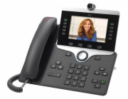 Cisco IP Phone 8865 - IP video telefon - s digitální fotoaparát, rozhraní Bluetooth - IEEE 802.11a/b/g/n/ac (Wi-Fi) - SIP, SDP - 5 řádků - uhel