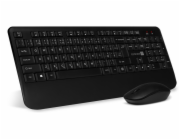 CONNECT IT Combo bezdrátová černá klávesnice + myš, CZ + SK layout
