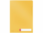 LEITZ L Desky na dokumenty  Cosy A4, neprůhledný PP 200 mic, 3 ks, teplá žlutá