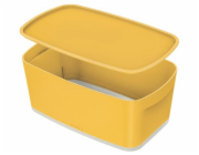 LEITZ Úložný box s víkem  MyBox Cosy, velikost S, teplá žlutá