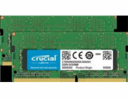 Crucial - DDR4 - sada - 64 GB: 2 x 32 GB - SO-DIMM 260-pin - 3200 MHz / PC4-25600 - CL22 - 1.2 V - bez vyrovnávací paměti - bez ECC