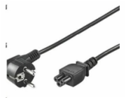 PREMIUMCORD Kabel napájecí 230V pro NTB (3pin, Schuko, trojlístek) 2m