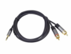 PREMIUMCORD kabel, Jack 3.5mm-2xCINCH M/M 1,5m