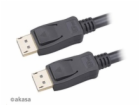 AKASA kabel DisplayPort na DisplayPort 8K@60Hz, v1.4, 3m