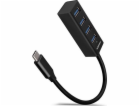AXAGON HUE-M1C, 4x USB 3.2 Gen 1 MINI hub, kovový, kabel ...