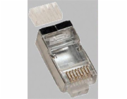 Konektor RJ45 FTP 8p8c, Cat 6, drát, skládaný