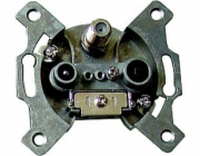 Zásuvka Solight TV+R+SAT koncová