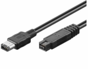 PremiumCord FireWire 800 kabel,1,8m,  9pin-6pin