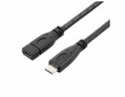 PremiumCord Prodlužovací kabel USB 3.2 generation 2, C/male - C/female, 1m