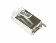Konektor RJ45 STP 8p8c, Cat 5e, drát, zemnící očko