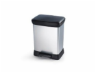 Odpadkový koš Curver Deco Bin Duo 10 + 18 l stříbrný