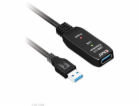 Club3D Kabel USB 3.2 Gen1 Active Repeater Cable M/F 28AWG...