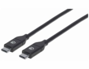 Manhattan USB-C USB kabel – 2 m černý (355247)