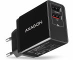 AXAGON ACU-QS24, QC & SMART nabíjačka do siete 24W, 2x port USB-A, QC3.0/AFC/FCP + 5V/1,2A