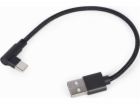 Gembird USB-A - USB-C USB kabel černý (CC-USB2-AMCML-0,2M)