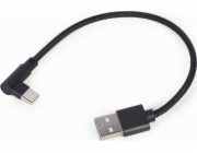 Gembird USB-A - USB-C USB kabel černý (CC-USB2-AMCML-0,2M)