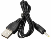 Akyga kabel USB - DC 2.5 x 0.7 mm/PVC/černá