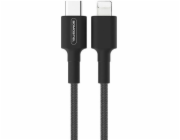 USB CABLE TYPE-C TO IPHONE 3.6A BLACK SOMOSTEL POWER 18W POWER DELIVERY SMS-BW05 PD TYPC-IPH - 1 METER