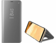 Pouzdro Clear View iPhone 12 6.7 Pro Max stříbrné/stříbrné