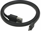 Neutrální USB-A - microUSB USB kabel 1 m Černý