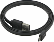 Neutrální USB-A - microUSB USB kabel 1 m Černý