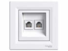 Schneider Electric Double Phone Nest 2xrj11 White (Eph420...