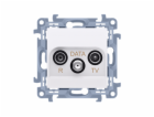 Kontaktní anténní anténní hnízdo R-TV-DATA 10dB bílá (CAD...