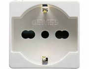 Gewiss Socket 2P+E Italský/Německý standard 16A 250V bílá (GW20246)