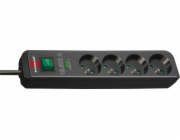 Brennenstuhl Eco-Line prodlužovací kabel proti přepětí 4 zásuvky 1,5 m černý (1412000000)